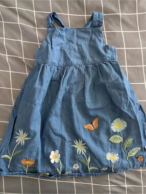 Frugi wildflowers pinnie dress